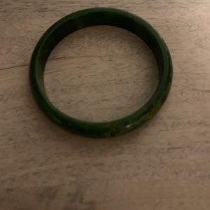 Bakelite Green Bangle bracelet